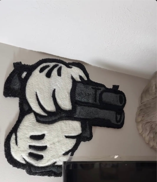 Hand Gun Wall hang / Rug