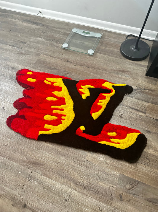 Flaming LV Rug